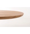 Mesa de comedor ovalada de madera TELMA Roble