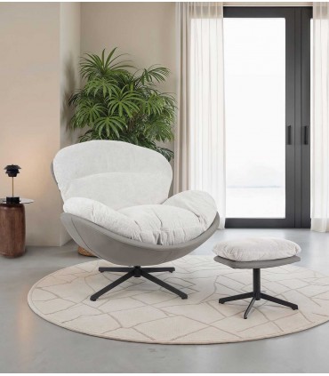 Sillón Giratorio EGG Gris