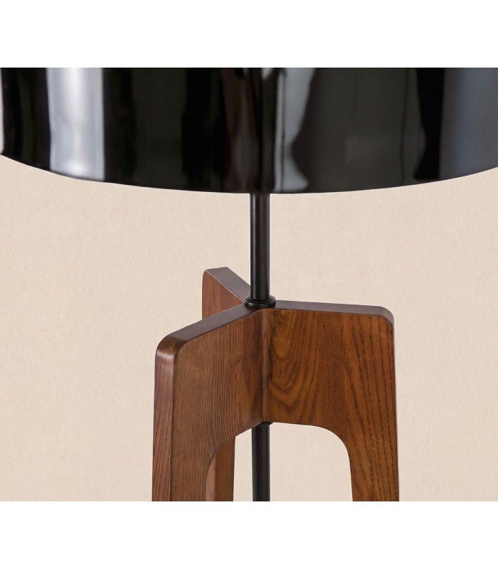 Lámpara de Pie en aluminio y madera de pino SETA