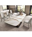 Mesa de salón extensible de original diseño DUALIS