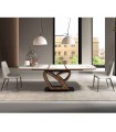 Mesa de salón extensible de original diseño DUALIS