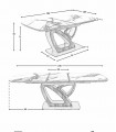 Mesa de salón extensible de original diseño DUALIS