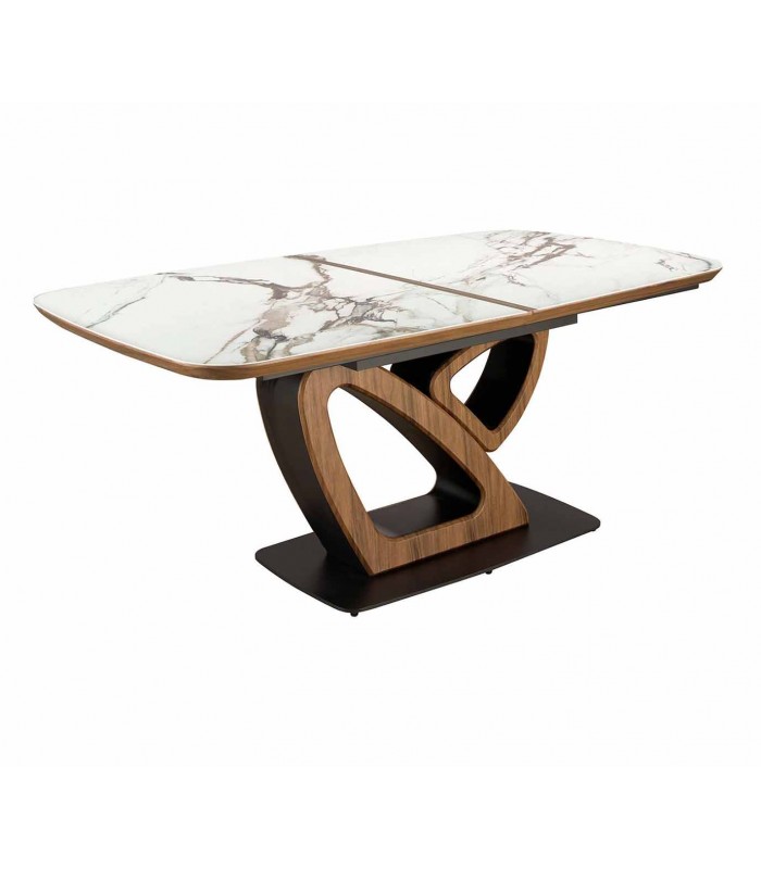 Mesa de salón extensible de original diseño DUALIS