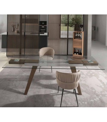Mesas Extensible de cristal templado ATOLÓN V