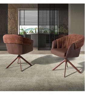 Sillón giratorio de diseño moderno RIOJA