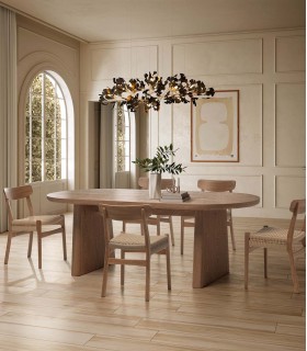 Mesa de comedor Ovalada en madera de Fresno BLAIR