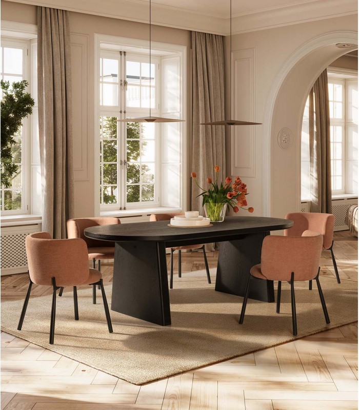 Set de 2 Sillones tapizados GINNY Coral