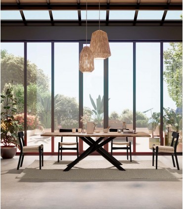 Mesa de comedor de estilo Industrial ANURI
