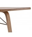 Mesa de comedor en madera de chopo y metal LUJAN