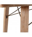 Mesa de comedor en madera de chopo y metal LUJAN