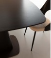 Mesa cuadrada de comedor estilo moderno ETEL Negra