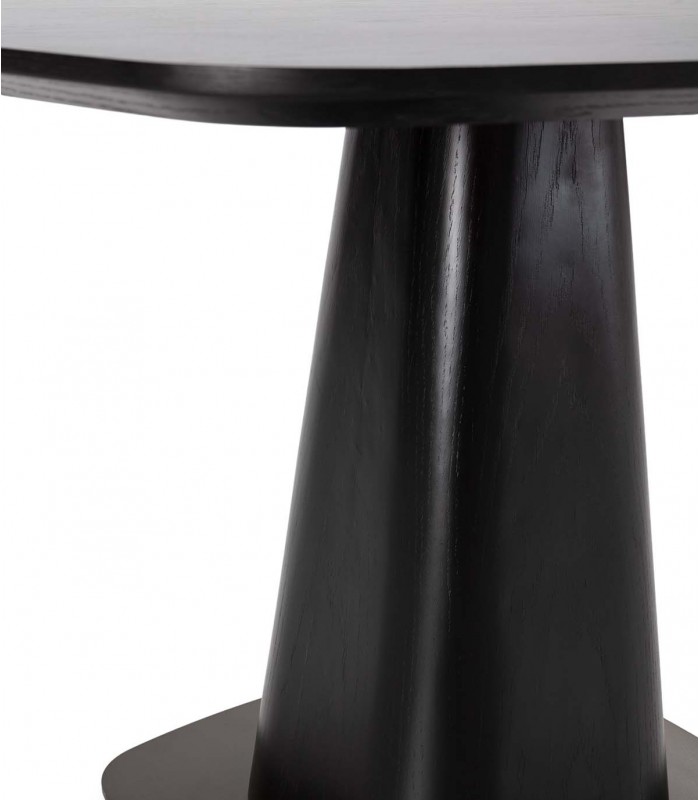 Mesa cuadrada de comedor estilo moderno ETEL Negra