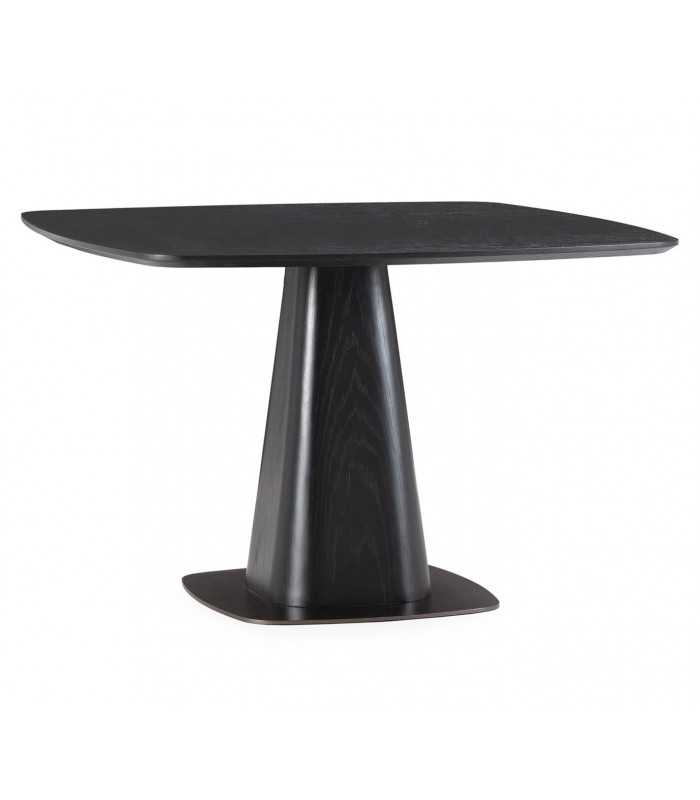 Mesa cuadrada de comedor estilo moderno ETEL Negra