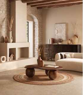 Mesa de centro en madera de mango ALISHA