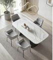 Mesa Extensible moderna en Porcelánico ASTURIAS Negra