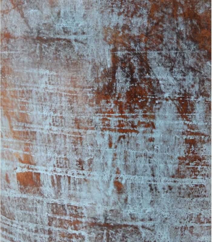 Jarrón de Terracota Artesanal Azul Envejecido BIBI