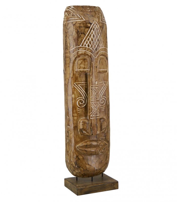 Máscara Tribal Decorativa de Madera de Mango NUIE