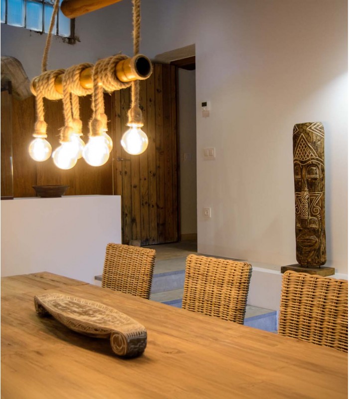 Máscara Tribal Decorativa de Madera de Mango NUIE