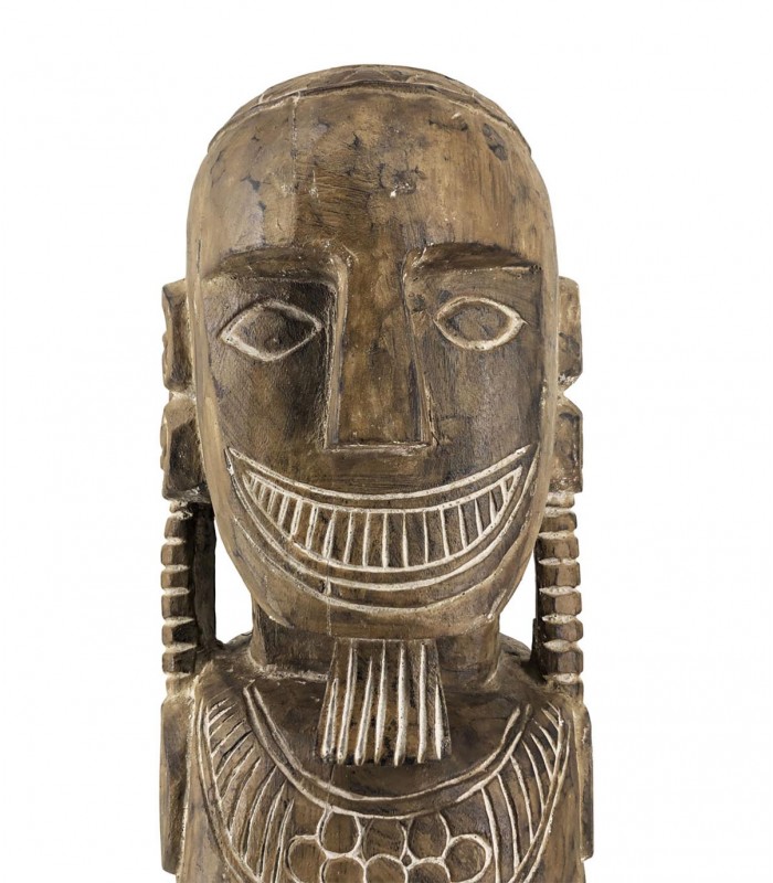 Figura Tribal de Madera de Mango TOTEM