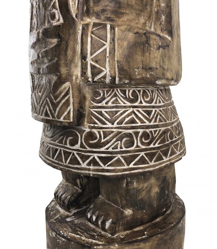 Figura Tribal de Madera de Mango TOTEM