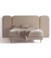 Cama con somier tapizado y plafones laterales ALVAR