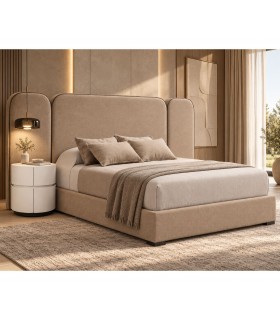 Cama tapizada de diseño moderno ALVAR