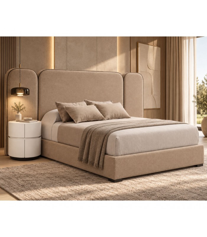 Cama tapizada de diseño moderno ALVAR