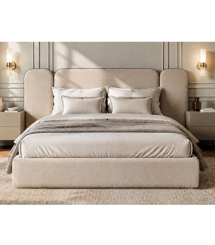 Cama tapizada con canapé abatible ALVAR