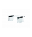 Mesa de centro de cristal templado SELENE