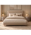 Cama de Formas Curvas con somier tapizado NARA