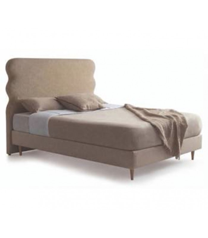 Cama de Formas Curvas con somier tapizado NARA
