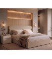 Cama moderna tapizada con canapé abatible NARA