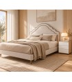Cama Tapizada Bellagio con Base París