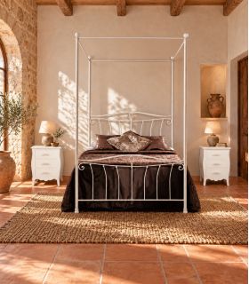 Cama con Dosel de Forja SILVANA