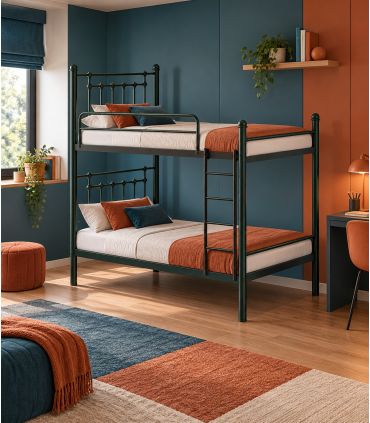 Cama Litera de forja con piecero universal CONCHA