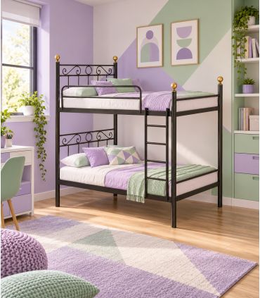 Cama Litera de forja artesanal piecero universal ABRIL