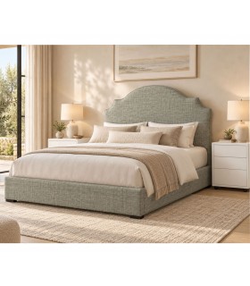 Cama tapizada con bañera fija FLAVIO