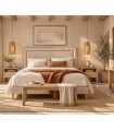 Cama BESORA con somier tapizado
