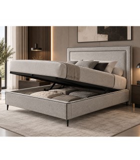 Cama BESORA con Canapé Abatible Tapizado
