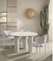 Mesa de Comedor Redonda de Cemento MARLENE