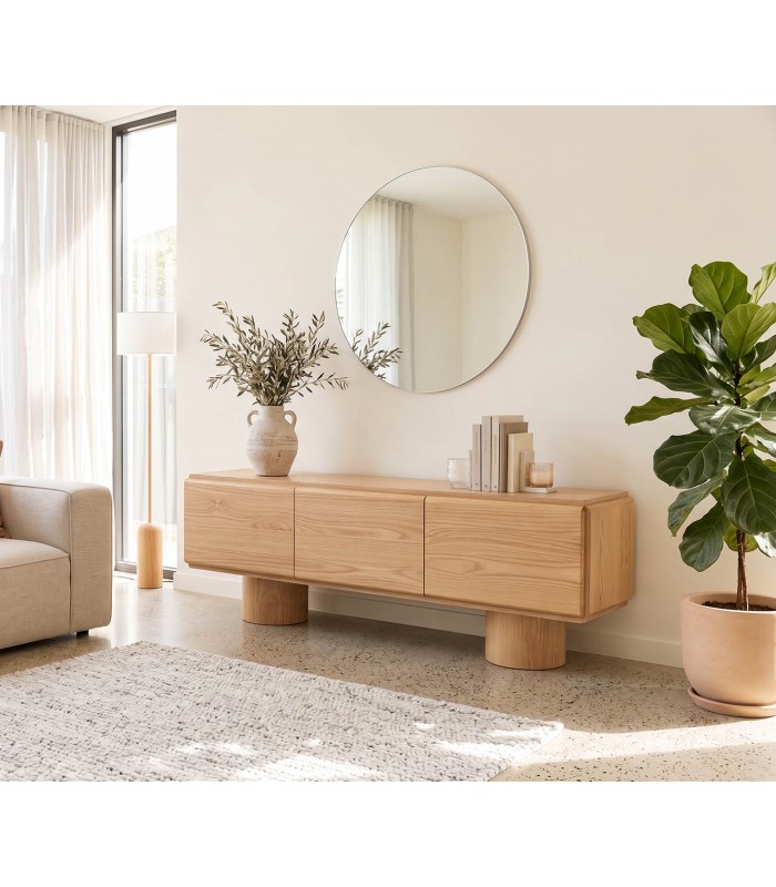 Mueble de televisión en Chapa de roble NANTES