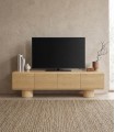 Mesa TV en Chapa de roble NANTES