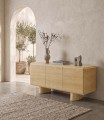 Aparador NANTES de madera de roble natural pata curva