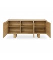 Aparador NANTES de madera de roble natural pata curva