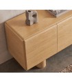 Mueble de televisión en Chapa de roble NANTES pata curva