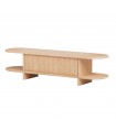 Mueble TV NIMES en chapa de roble natural con puerta abatible