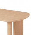 Mesa de comedor NIMES de chapa de roble natural