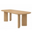 Mesa de comedor NIMES de chapa de roble natural