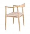 Set de 2 Sillas en madera maciza NIMES roble