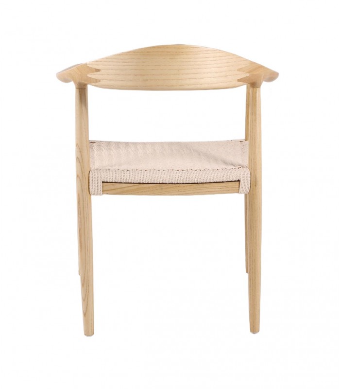 Set de 2 Sillas en madera maciza NIMES roble